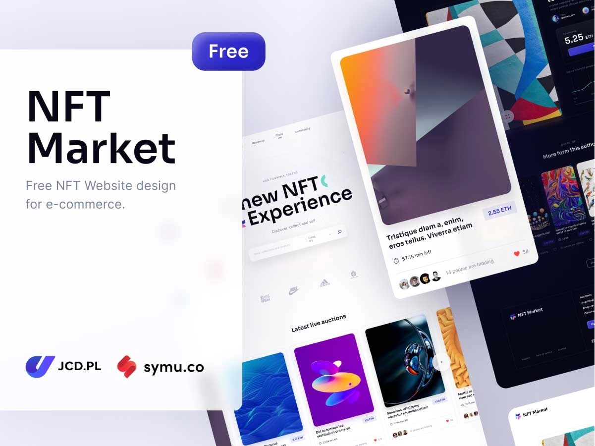 数字藏品NFT Market 网站UI 素材下载 UI 第1张