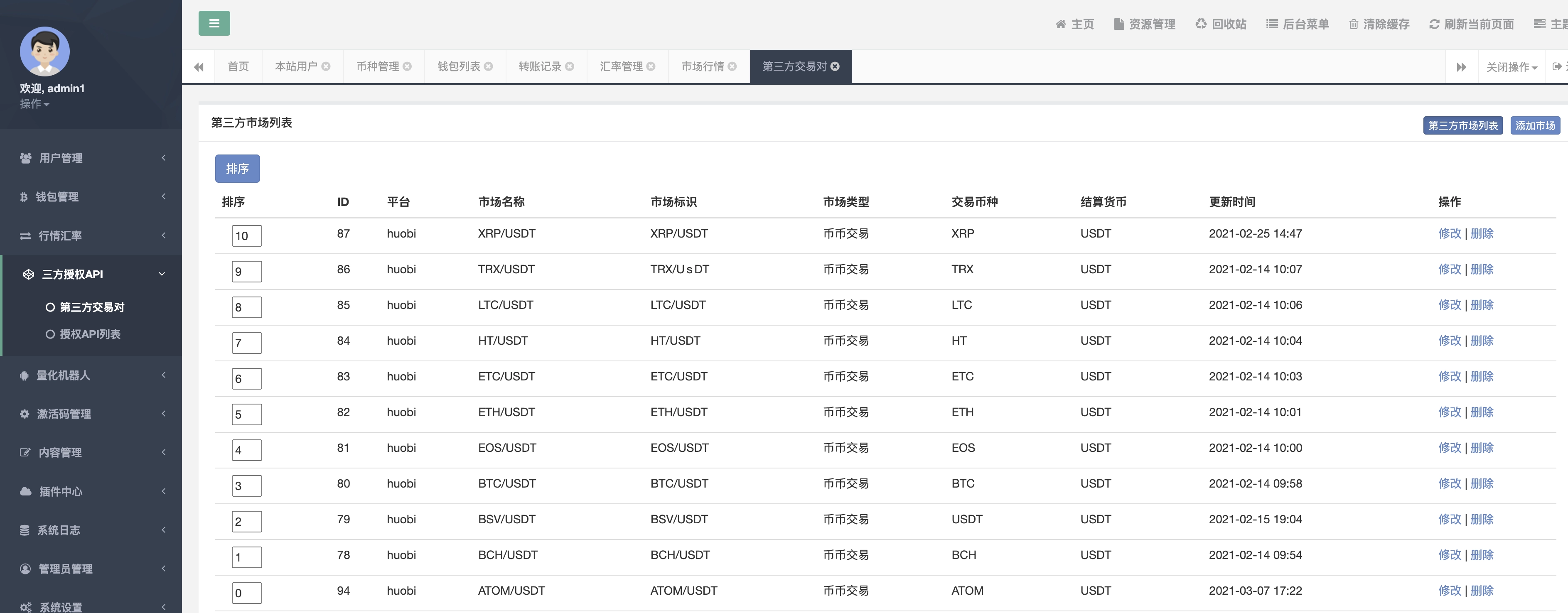 代售全网最低|自动量化机器人源码/机器人源码/高级版本支持多币种混合交易|马特币宽币掌柜小鼎 交易所 第8张