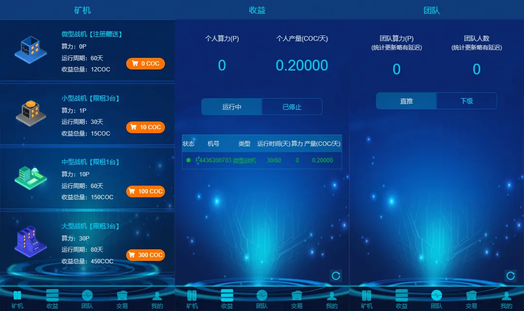 COC区块链矿机源码/GEC挖矿/矿场/矿池源码/虚拟/算力矿机系统交易大厅 虚拟币 第2张