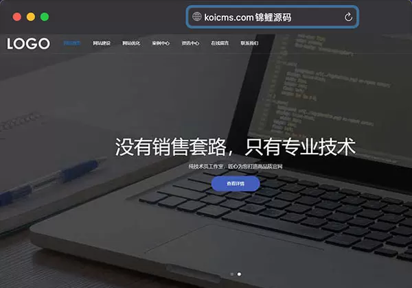 自适应|网站建设网络科技类模板 SEO优化响应式pbootcms模板
