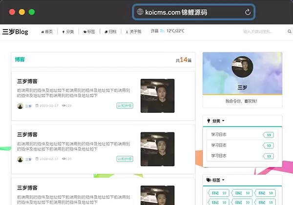 免费|三岁博客sansui-Blog自适应Java博客源码下载