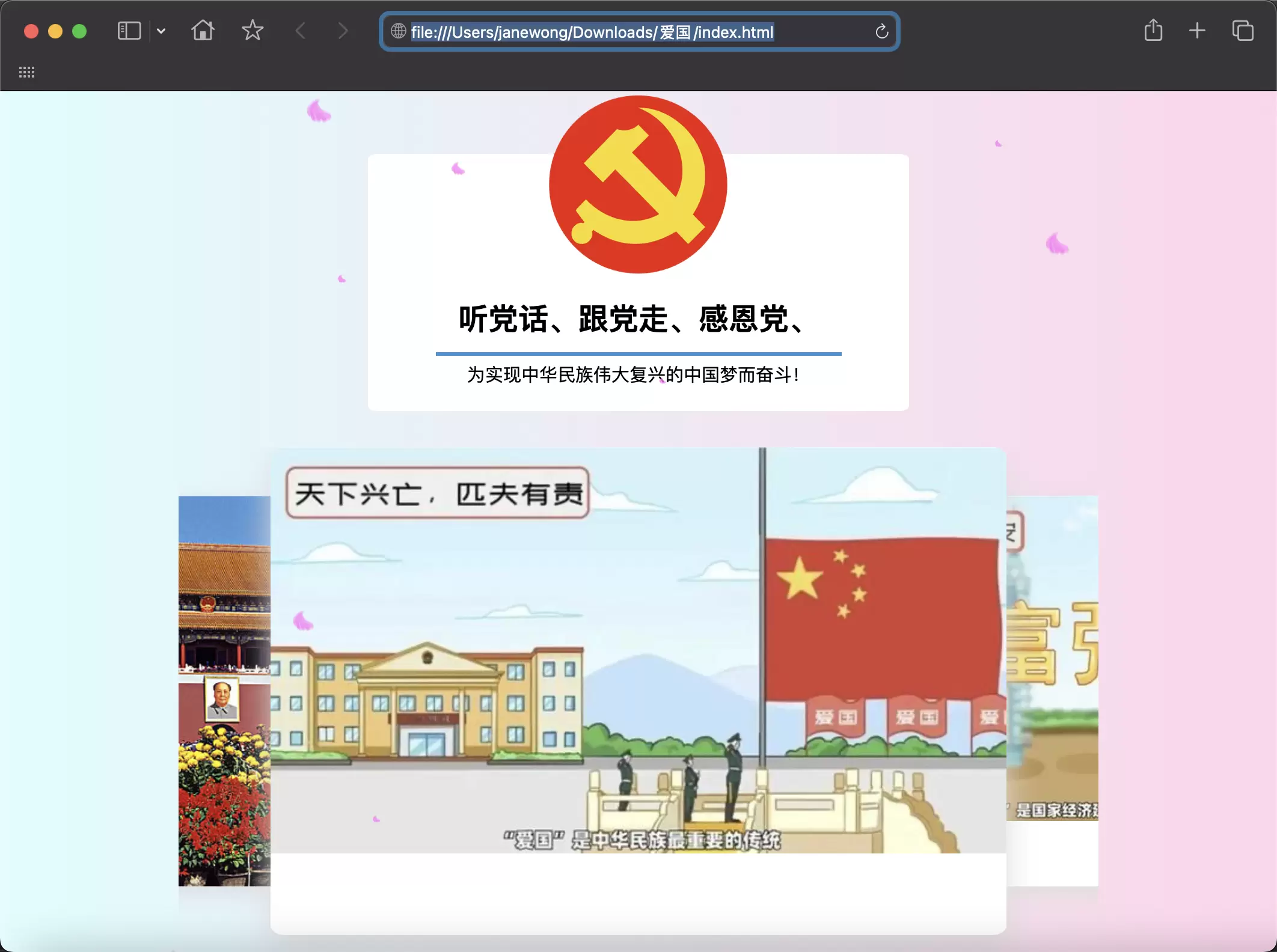 锦鲤已测|爱国HTML网页 HTML 第1张