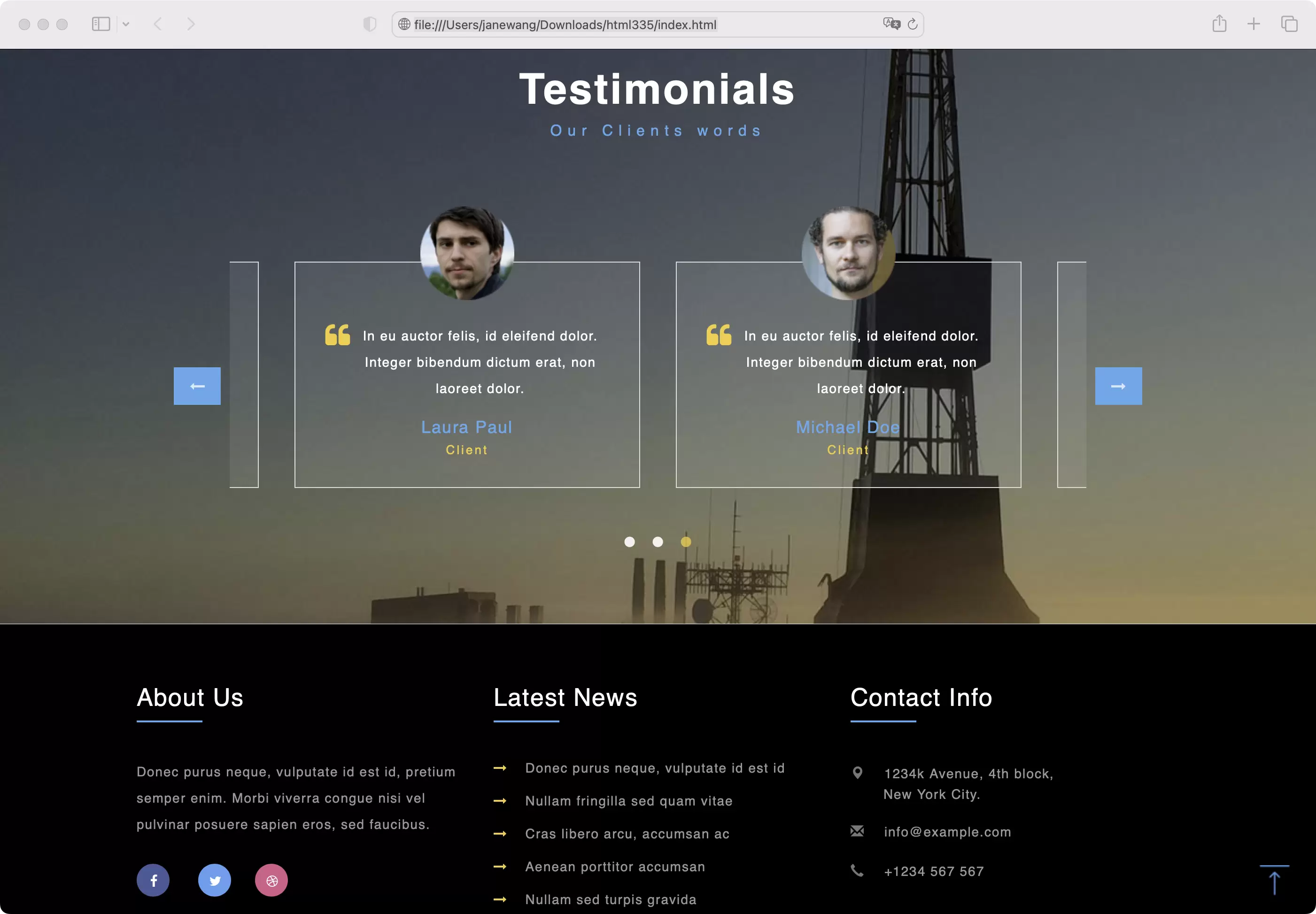 锦鲤已测|bootstrap石油开采工业类企业网站html模板 HTML 第5张