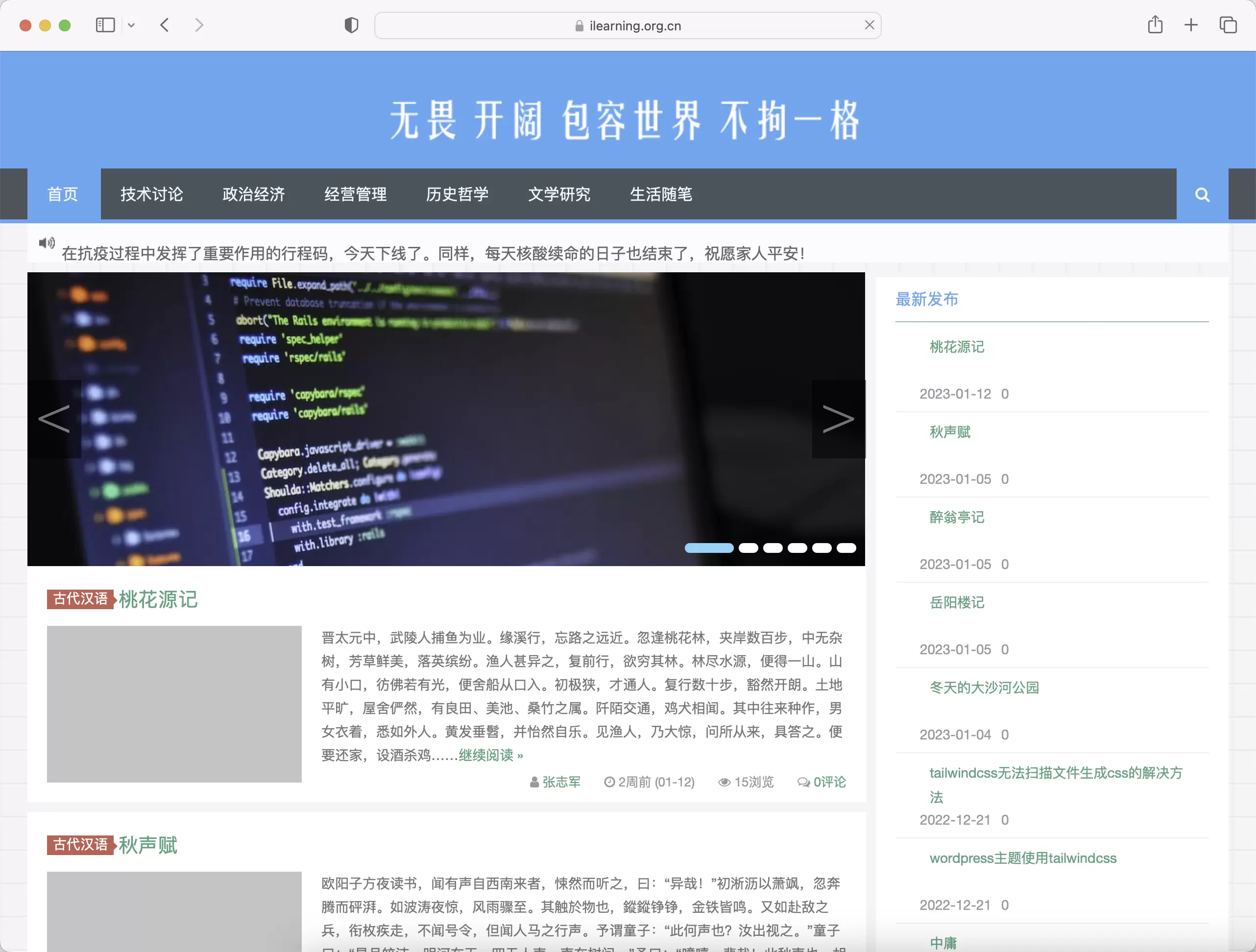 锦鲤已测|面向技术Wordpress主题beginner主题源码下载 wordpress 第1张