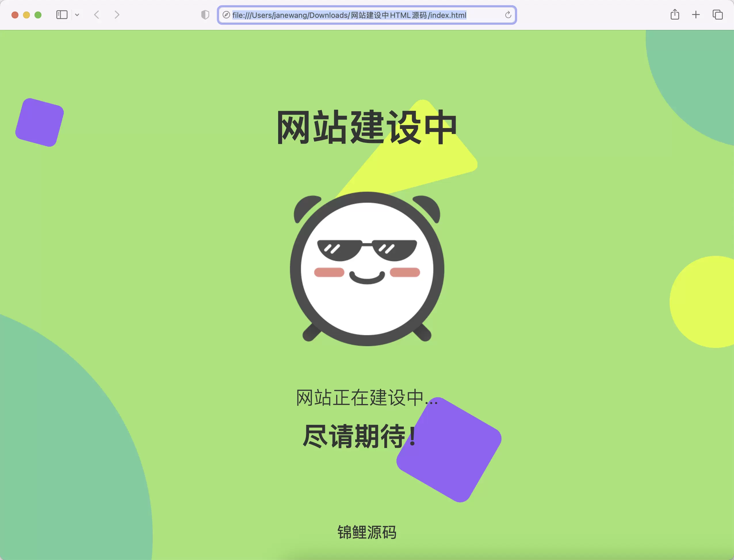 锦鲤已测|自适应网站建设中HTML源码下载 HTML 第1张