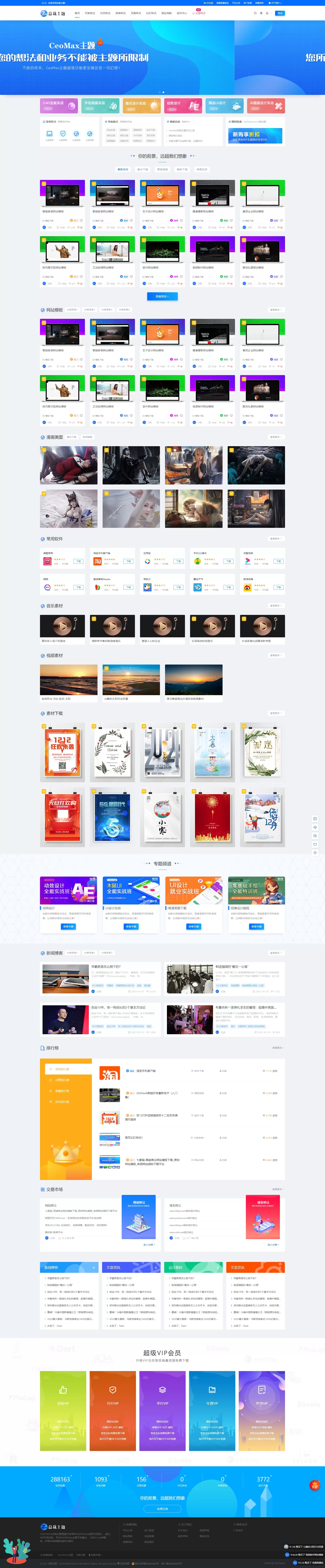 2023最新wordpress总裁主题ceomax免受权版源码下载 wordpress 第1张