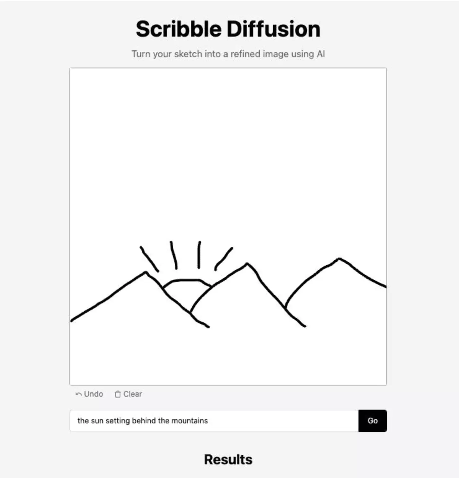 Scribble Diffusion 开源涂鸦 AI 绘画草图变成精致图像源码 网站源码 第1张